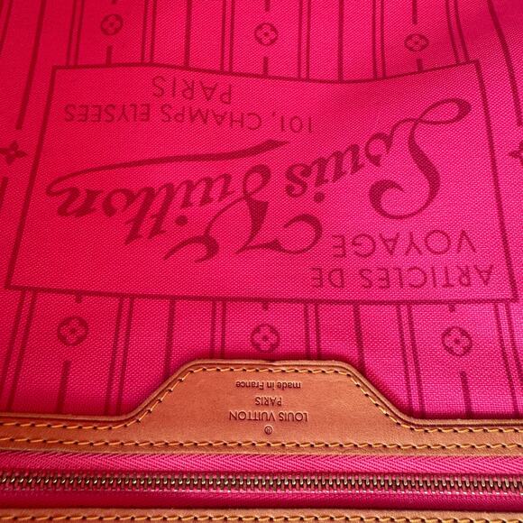 Louis Vuitton Roses Neverfull Bag Stephen Sprouse Monogram Vintage Shoulder Tote - Picture 5 of 15